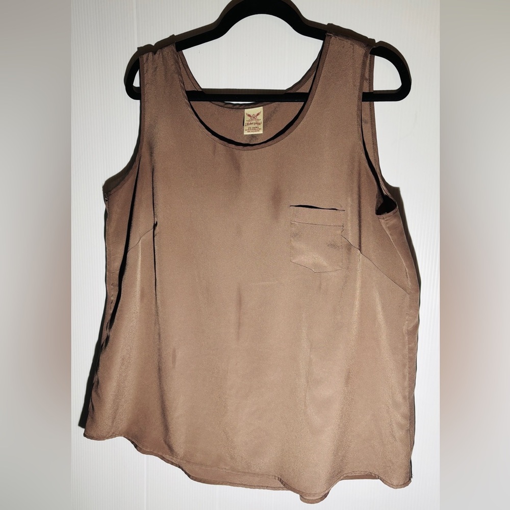 Faded Glory Tan Sleeveless Tank Top